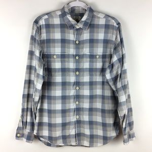 J Crew Plaid Flannel Button Down Medium